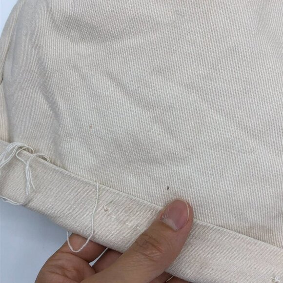 L.L. Bean Beige  cream Jean Short Shorts size 10 - Picture 7 of 14